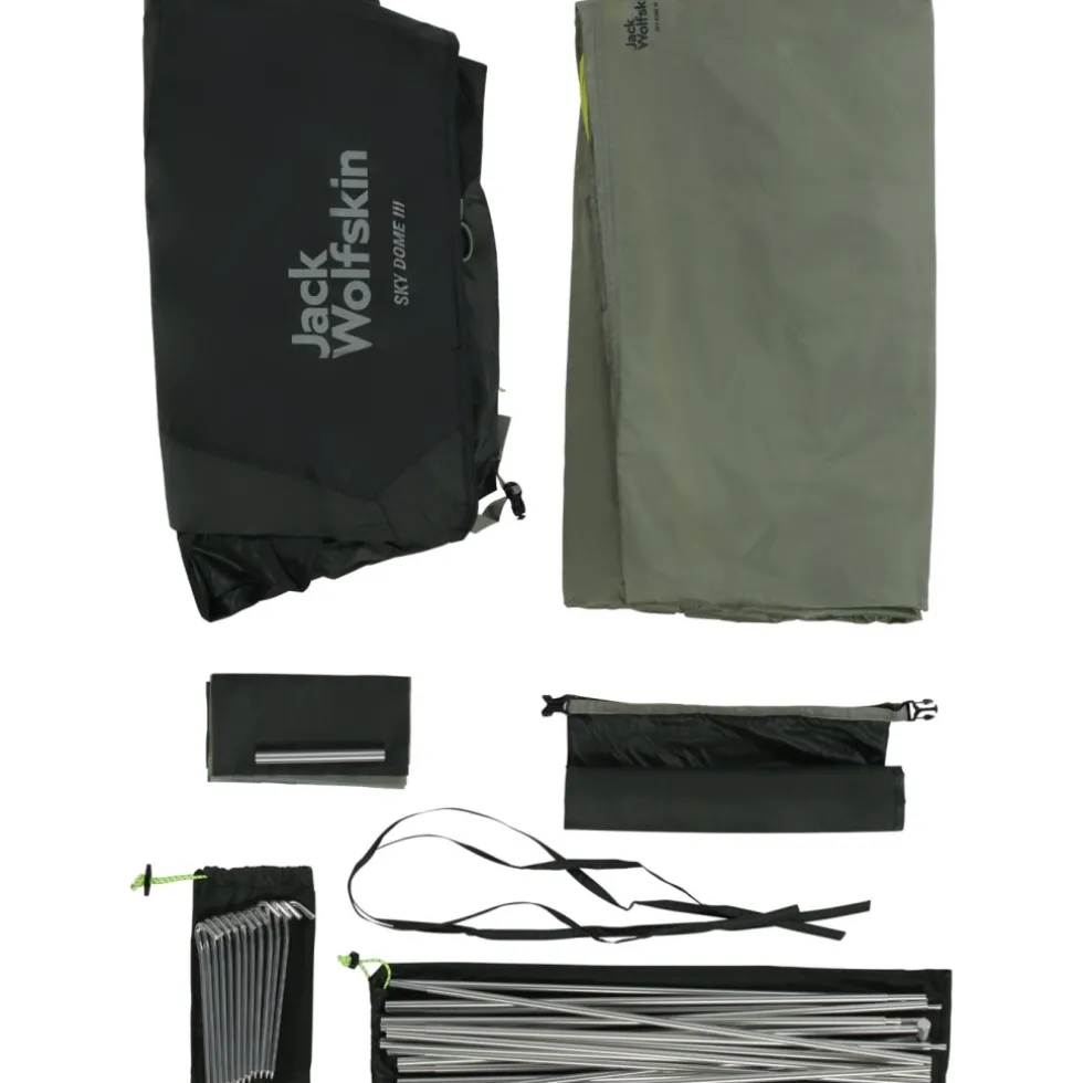 Jack Wolfskin Sky Dome III Tent - island moss