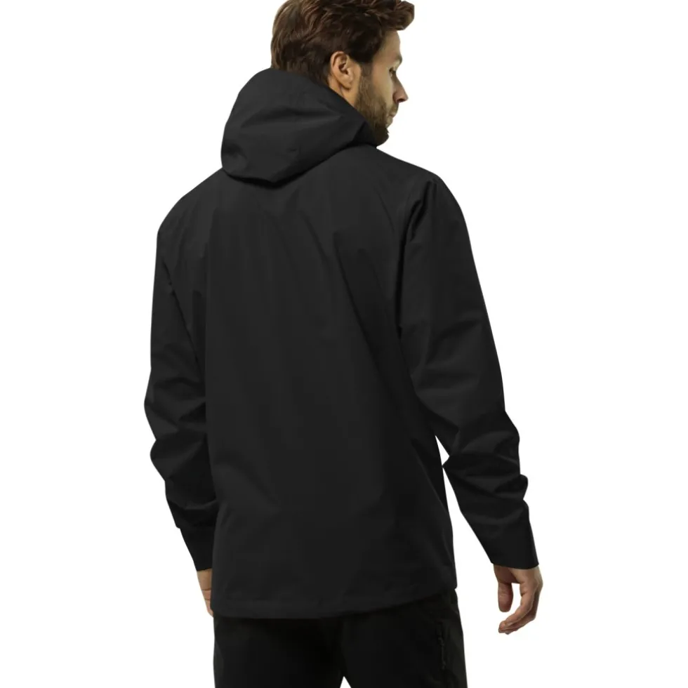 Jack Wolfskin Highest Peak 3L Jas Heren - zwart