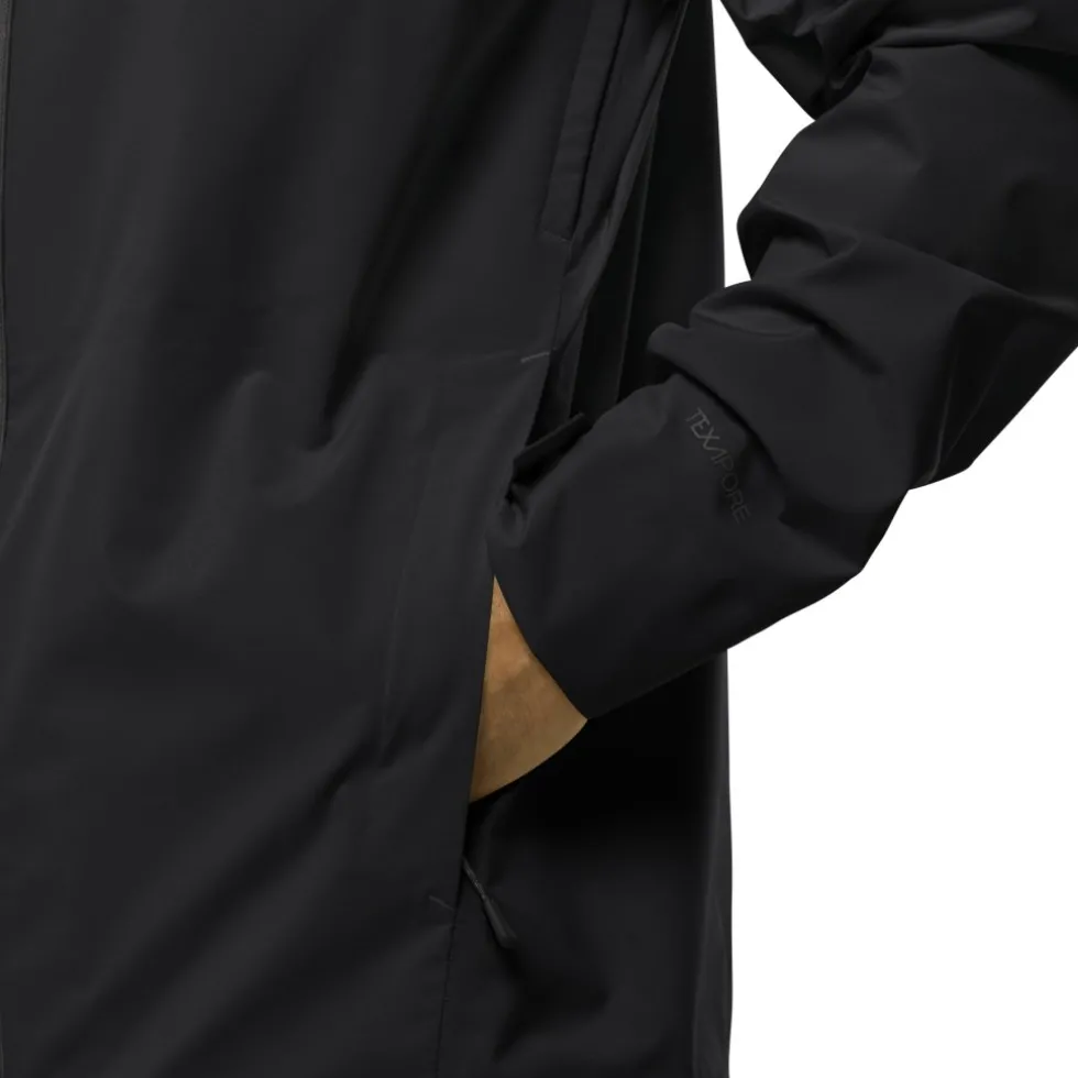 Jack Wolfskin Highest Peak 3L Jas Heren - zwart