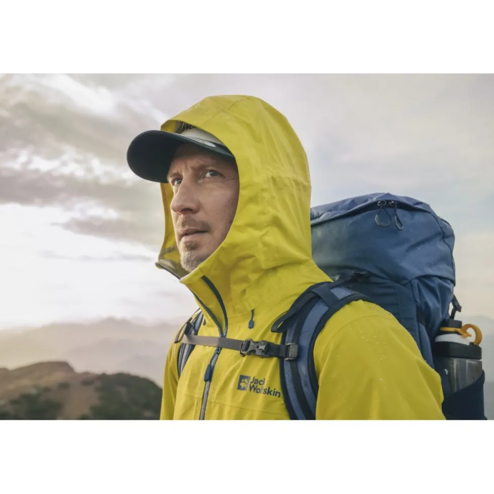 Jack Wolfskin Highest Peak 3L Jas Heren - zwart