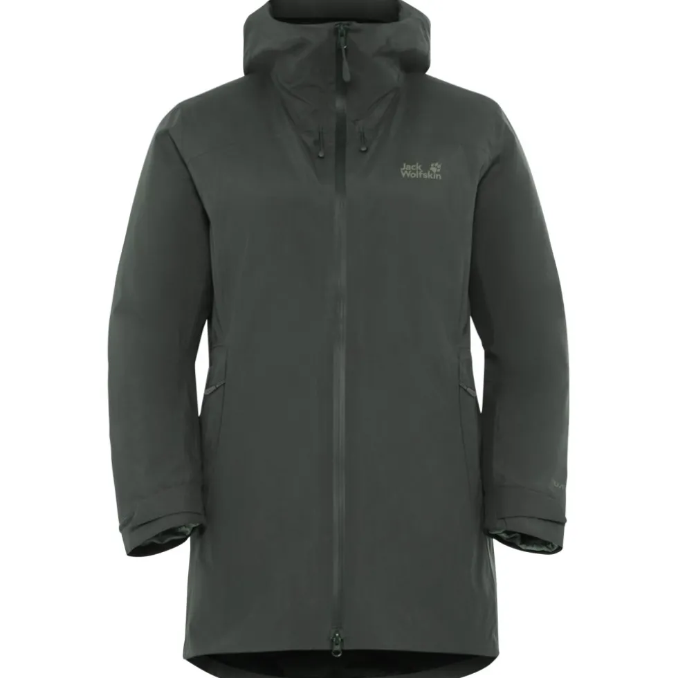 Jack Wolfskin Icecape 3In1 Donsjas Dames Rds - slate green