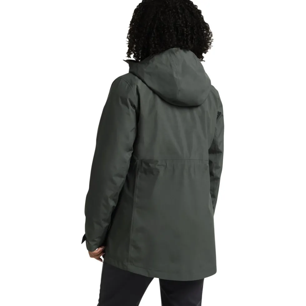 Jack Wolfskin Icecape 3In1 Donsjas Dames Rds - slate green