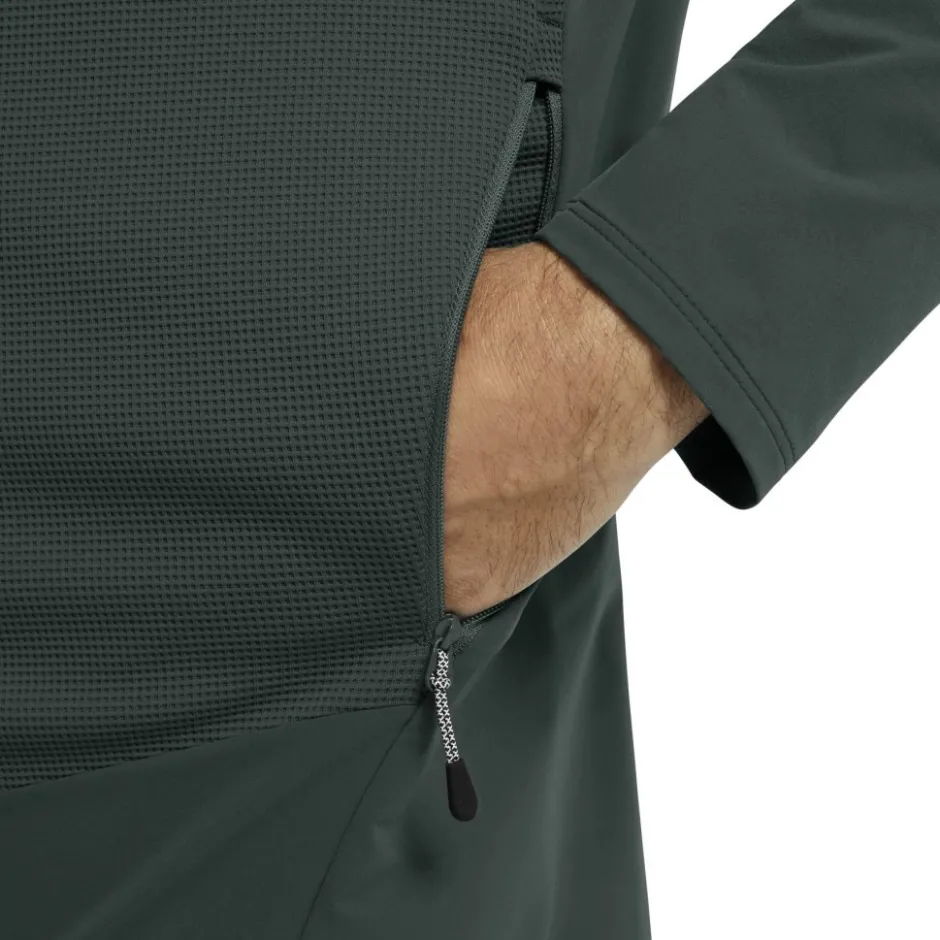 Shirts & Midlayers < Jack Wolfskin Ridge Hike Fu Zip Ja et capuchon Heren - ago pa