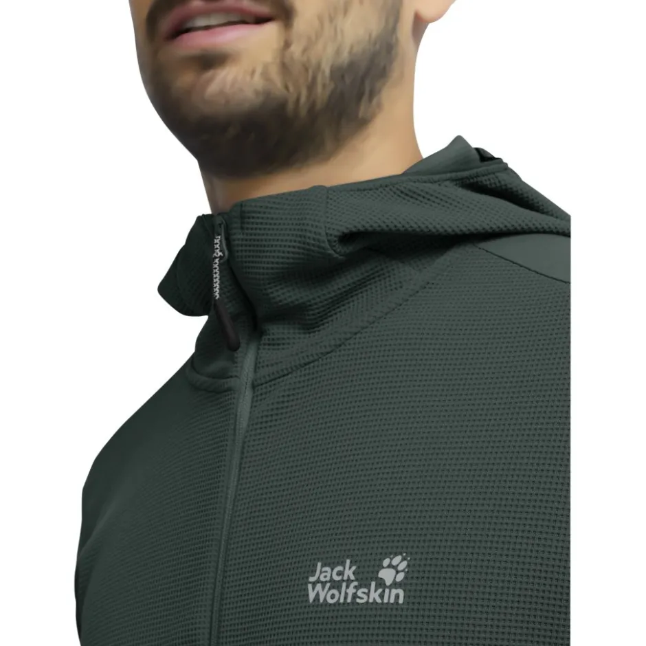Shirts & Midlayers < Jack Wolfskin Ridge Hike Fu Zip Ja et capuchon Heren - ago pa