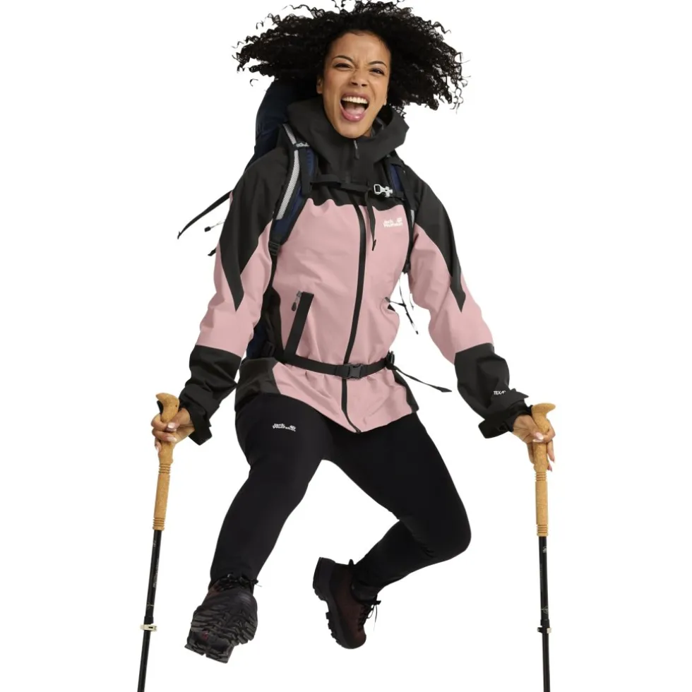 Jack Wolfskin Rockpaw 3L Jas Dames - rosegarden