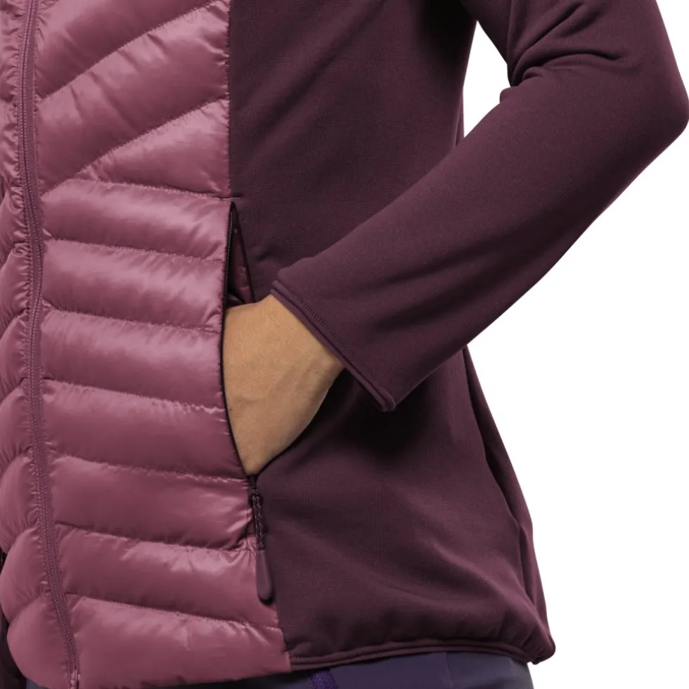 Jack Wolfskin Routeburn Pro Hybrid Jas Dames - raisin