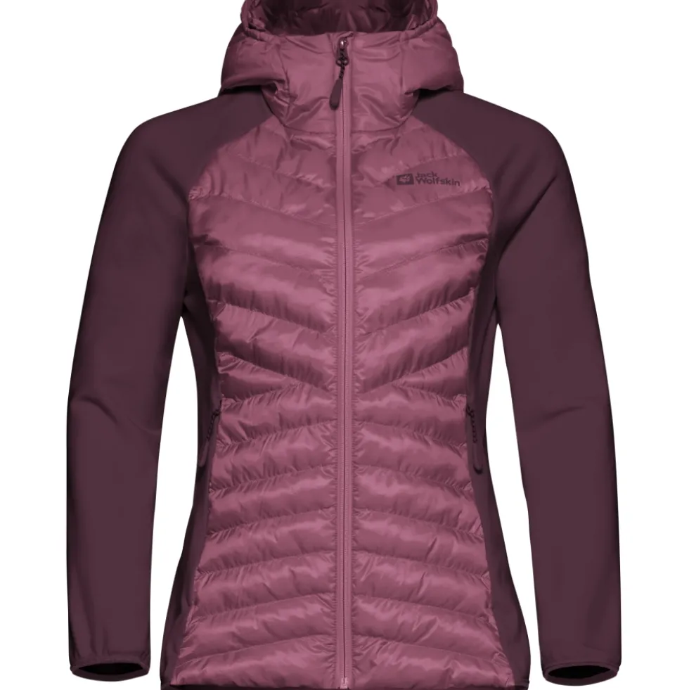 Jack Wolfskin Routeburn Pro Hybrid Jas Dames - raisin