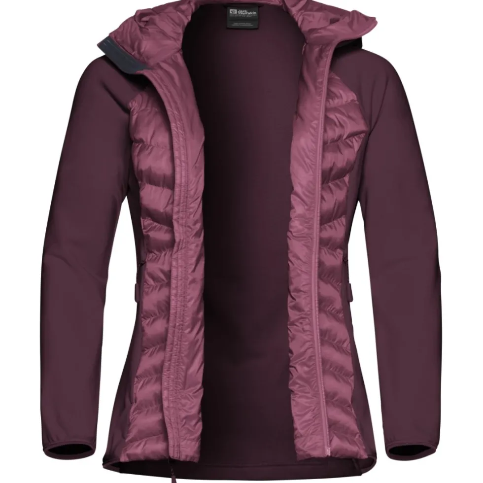 Jack Wolfskin Routeburn Pro Hybrid Jas Dames - raisin