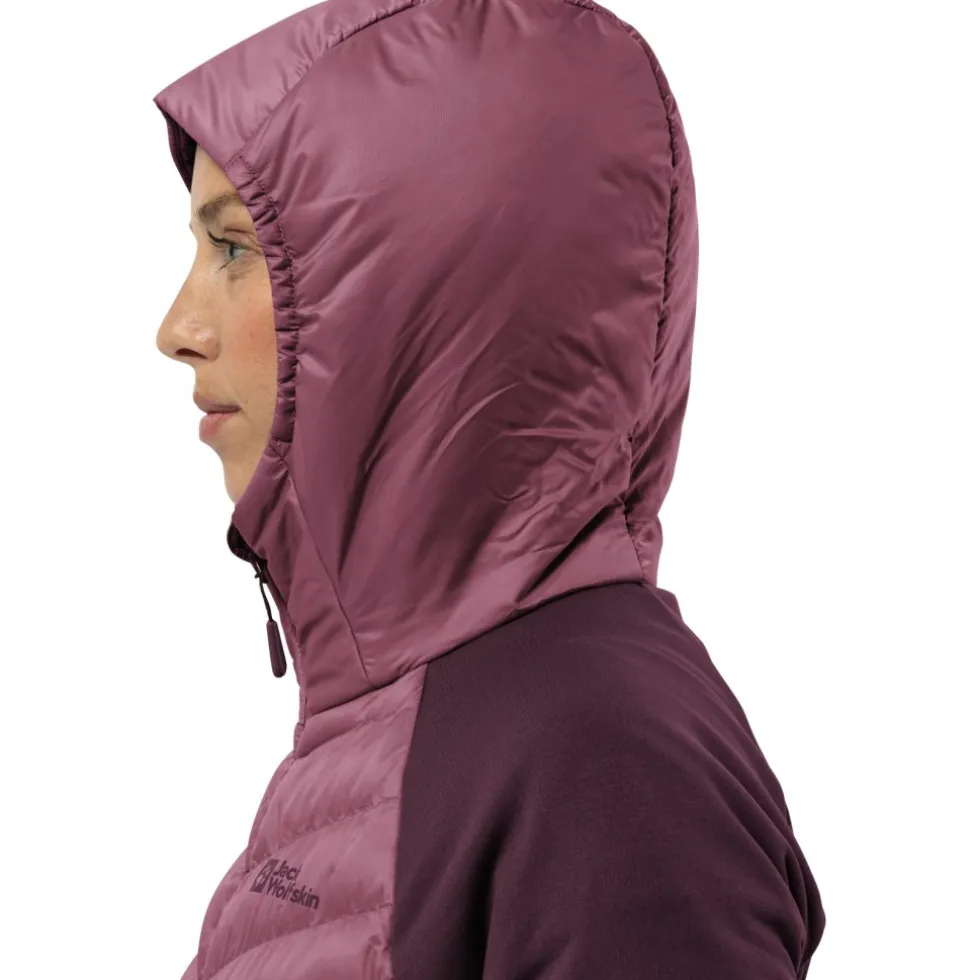 Jack Wolfskin Routeburn Pro Hybrid Jas Dames - raisin