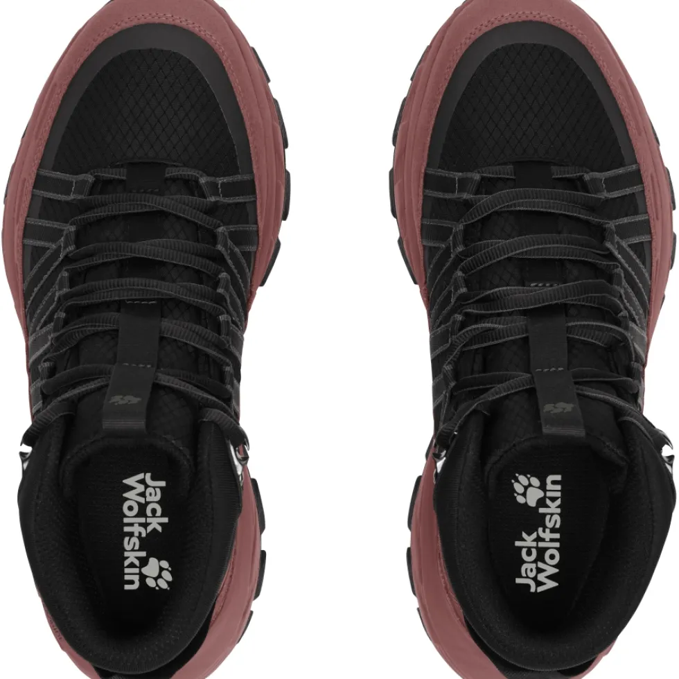 Jack Wolfskin Wild Hike Texapore Mid Wandelschoenen voor dames - mineral red