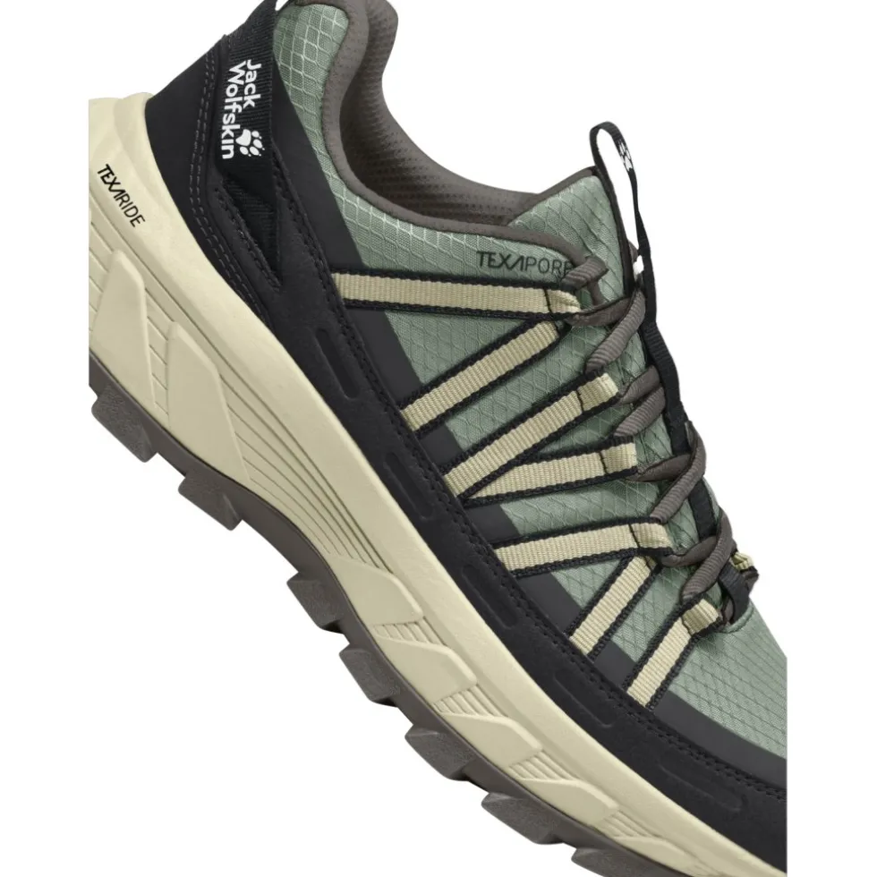 Jack Wolfskin Wild Hike Texapore Low Wandelschoenen voor dames - green zinnia