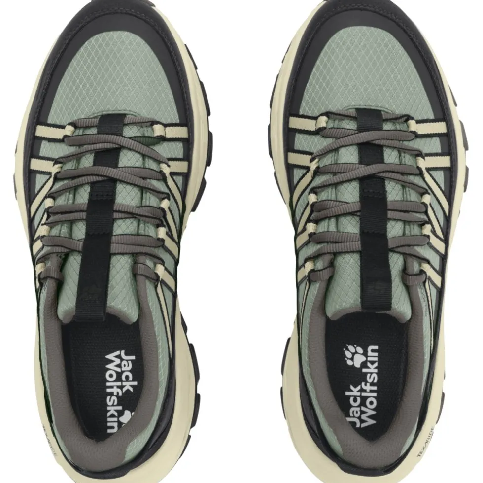 Jack Wolfskin Wild Hike Texapore Low Wandelschoenen voor dames - green zinnia