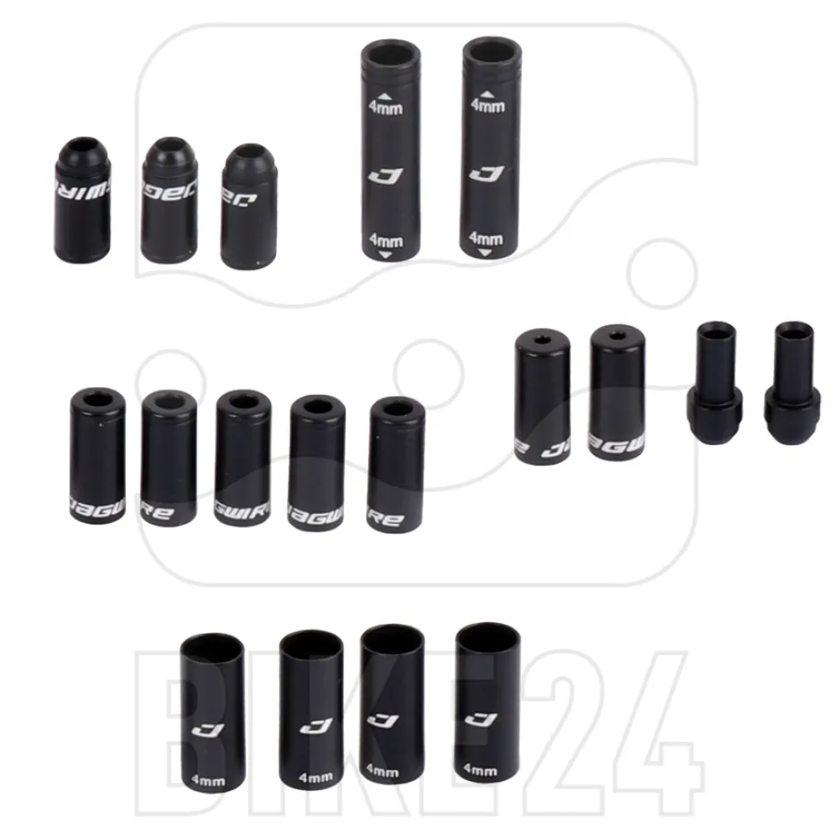 Bowdenkabels En Buitenkabels < Jagwire 2X Elite Link Kit Service Parts - End Caps for Shifting - (18 pcs.) - CHA154