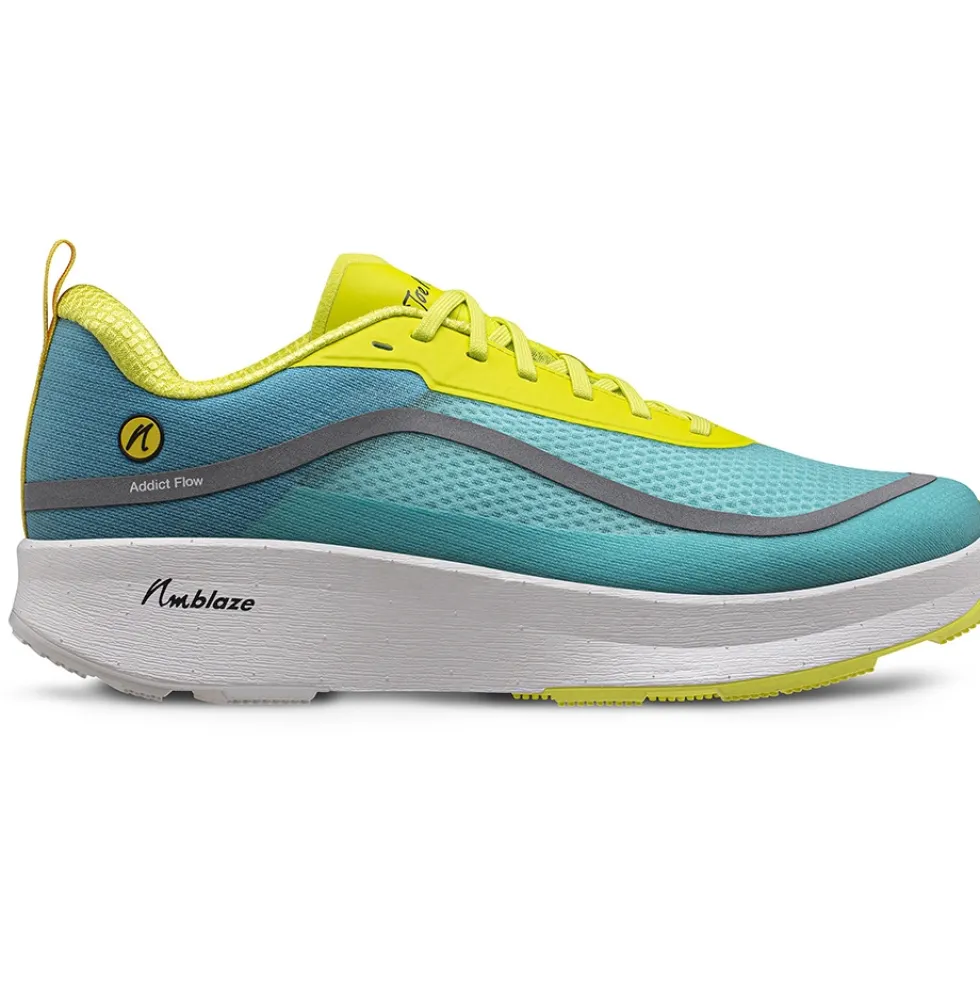 Joe Nimble Addict Flow Hardloopschoenen Heren - Blauw-Geel