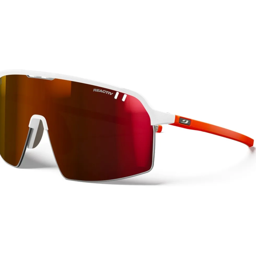Julbo Intensity Bril - White/Neon Orange - Multilayer Red Reactiv 0-3 High Contrast