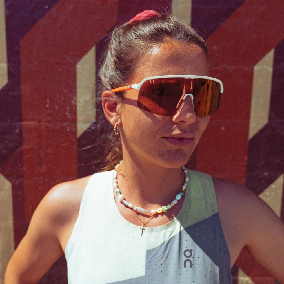 Julbo Intensity Bril - White/Neon Orange - Multilayer Red Reactiv 0-3 High Contrast