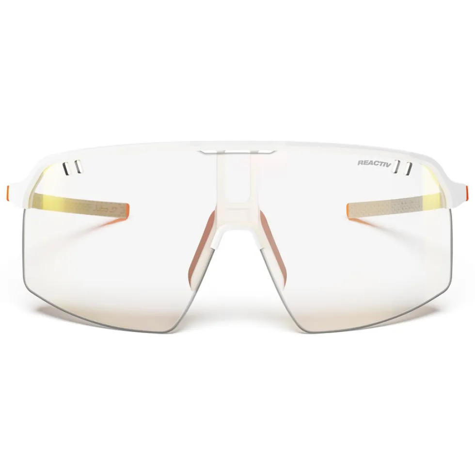 Julbo Intensity Bril - White/Neon Orange - Multilayer Red Reactiv 0-3 High Contrast