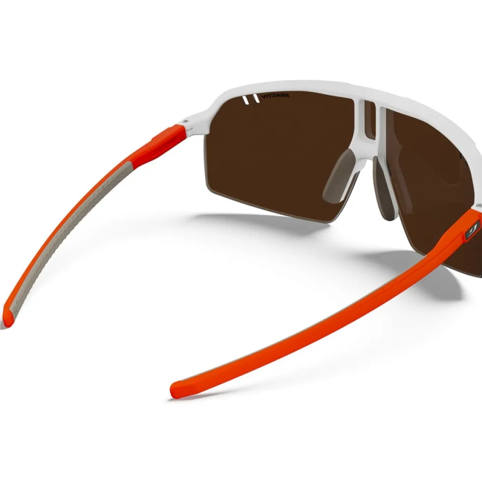 Julbo Intensity Bril - White/Neon Orange - Multilayer Red Reactiv 0-3 High Contrast