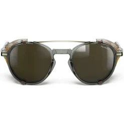 Julbo Legacy Bril - Light Gray/Gold - Silver Flash Spectron 3 Polarized