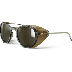 Julbo Legacy Bril - Light Gray/Gold - Silver Flash Spectron 3 Polarized