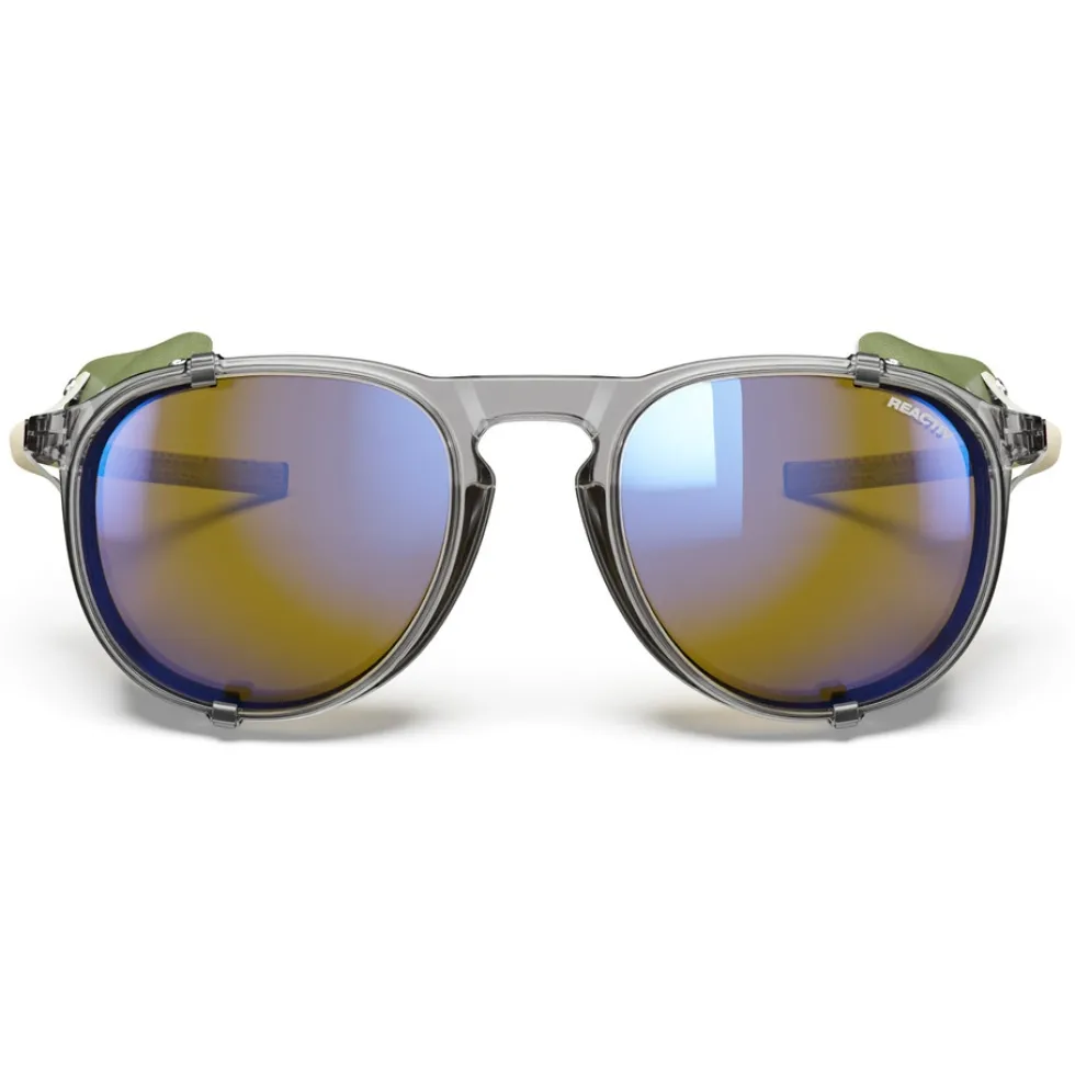 Julbo Millenium Zonnebrillen - Grey Translucent Glossy / Khaki / Beige - Blue Flash Reactiv 2-4