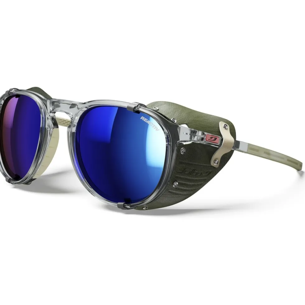 Julbo Millenium Zonnebrillen - Grey Translucent Glossy / Khaki / Beige - Blue Flash Reactiv 2-4