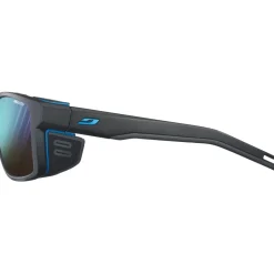 Alpine & Skibrillen < Julbo Shield Zonnebril - Black/Black - Blue Flash Reactive 2-4