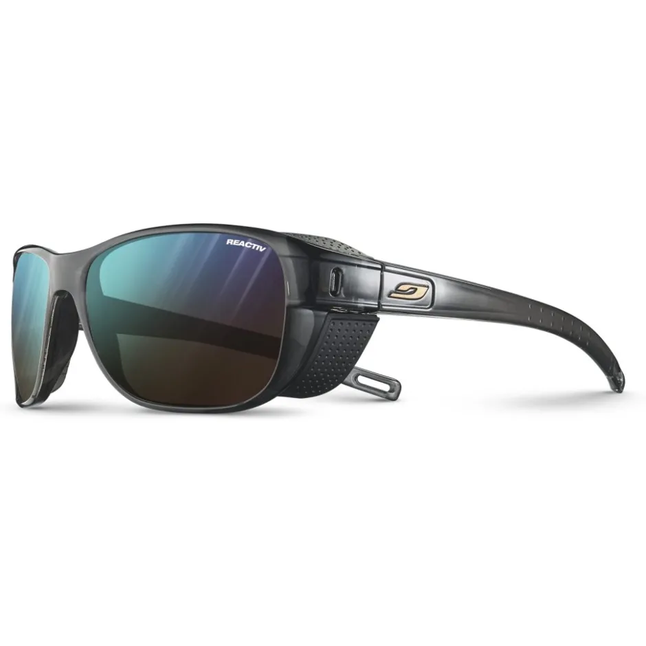 Alpine & Skibrillen < Julbo Camino M Zonnebril - Translucent Matt Black/Grey - Blue Flash Reactive 2-4