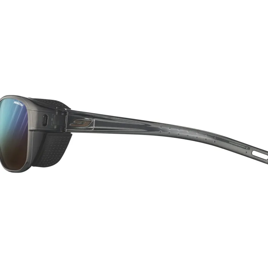 Alpine & Skibrillen < Julbo Camino M Zonnebril - Translucent Matt Black/Grey - Blue Flash Reactive 2-4