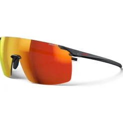 Mtb-Brillen|Racefietsbrillen < Julbo Faster M Zonnebrillen - Black / Yellow / Multilayer Red - Reactiv 1-3 Light Amplifier