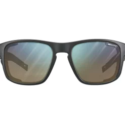 Alpine & Skibrillen < Julbo Shield M Zonnebril - Black/Black - Blue Flash Reactiv 2-4