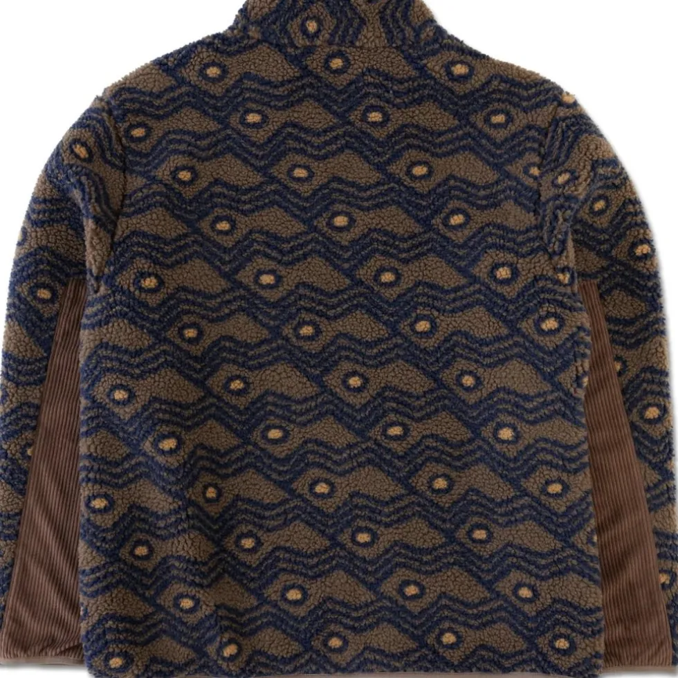 KAVU Wayside Fleece Jas Heren - Walnut Mountain