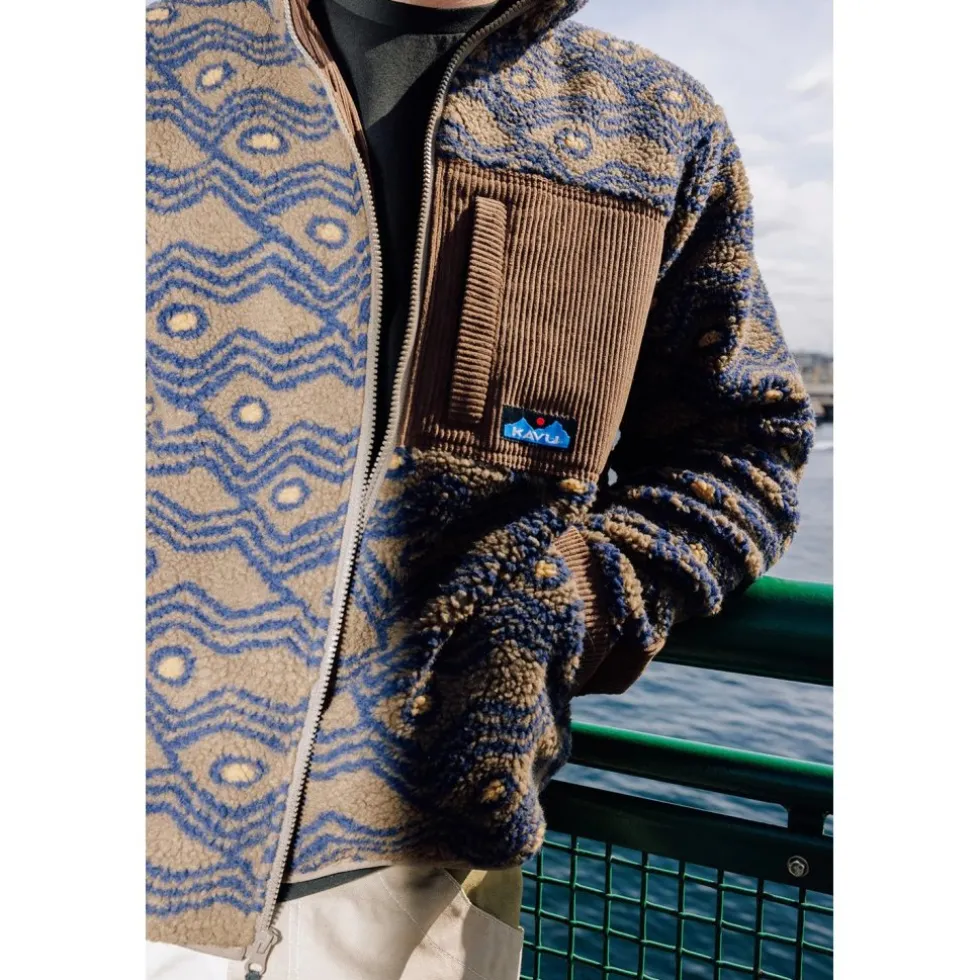 KAVU Wayside Fleece Jas Heren - Walnut Mountain