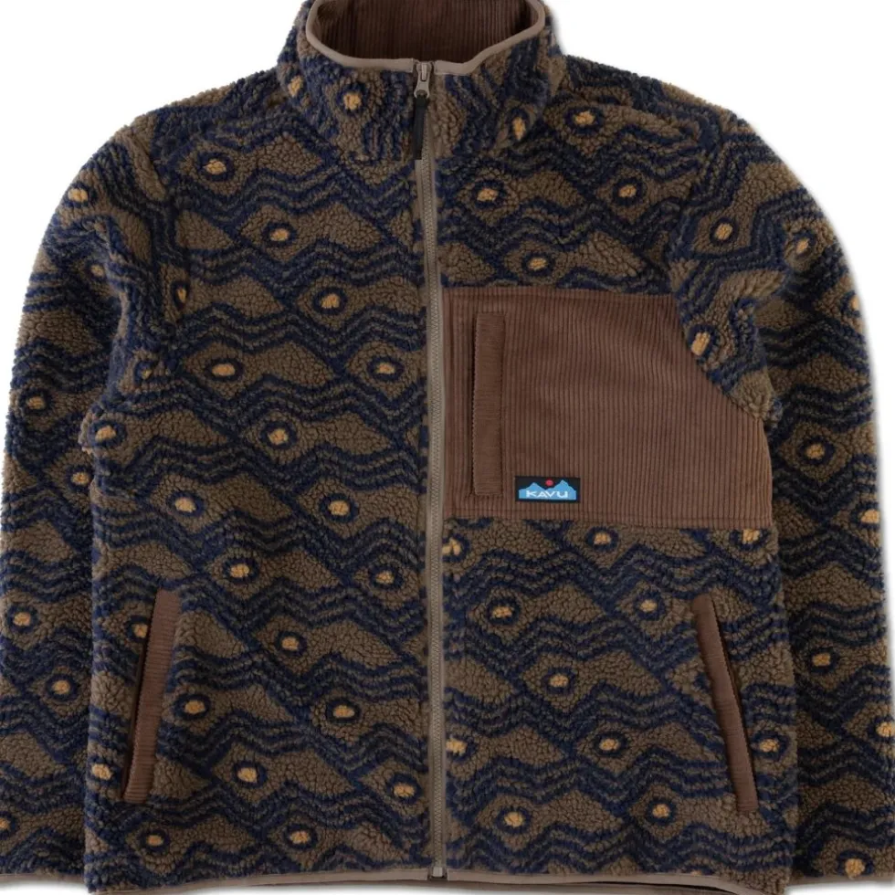 KAVU Wayside Fleece Jas Heren - Walnut Mountain