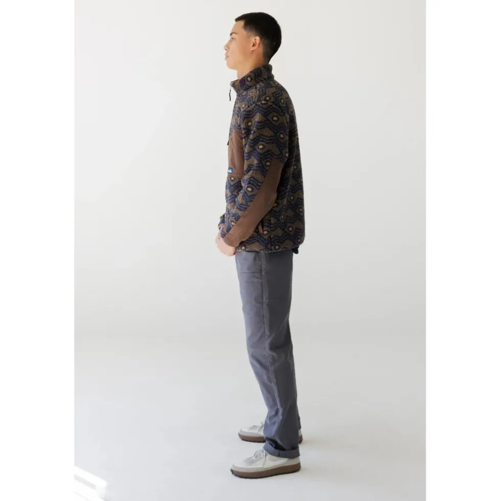 KAVU Wayside Fleece Jas Heren - Walnut Mountain