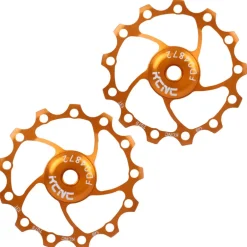 KCNC Jockey Wheels Aluminium Deralleurwieltjes met Keramische Lager (Paar) - verschillende kleuren