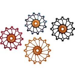 Derailleurs|Derailleur Accessoires < KCNC Jockey Wheels Long Teeth Narrow / Wide Aluminium - verschillende kleuren