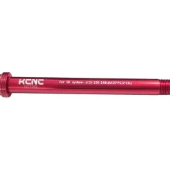 KCNC Thru Axle KQR08 - 15x100mm - 6061AL - red