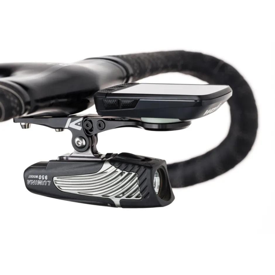 Camera'S En Action Cams|Fietscomputer Houders < K-Edge Wahoo Integrated H-Bar Combo Mount - black