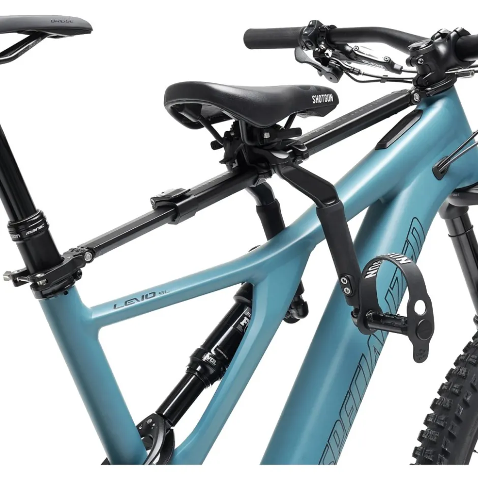 Kinderzitjes < Kids Ride Shotgun Front Mounted Pro EVO MTB Fiets-Kinderzitje Combiset - zwart