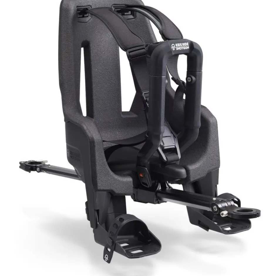 Kinderzitjes < Kids Ride Shotgun Front Mounted Pro EVO MTB Fiets-Kinderzitje Combiset - zwart