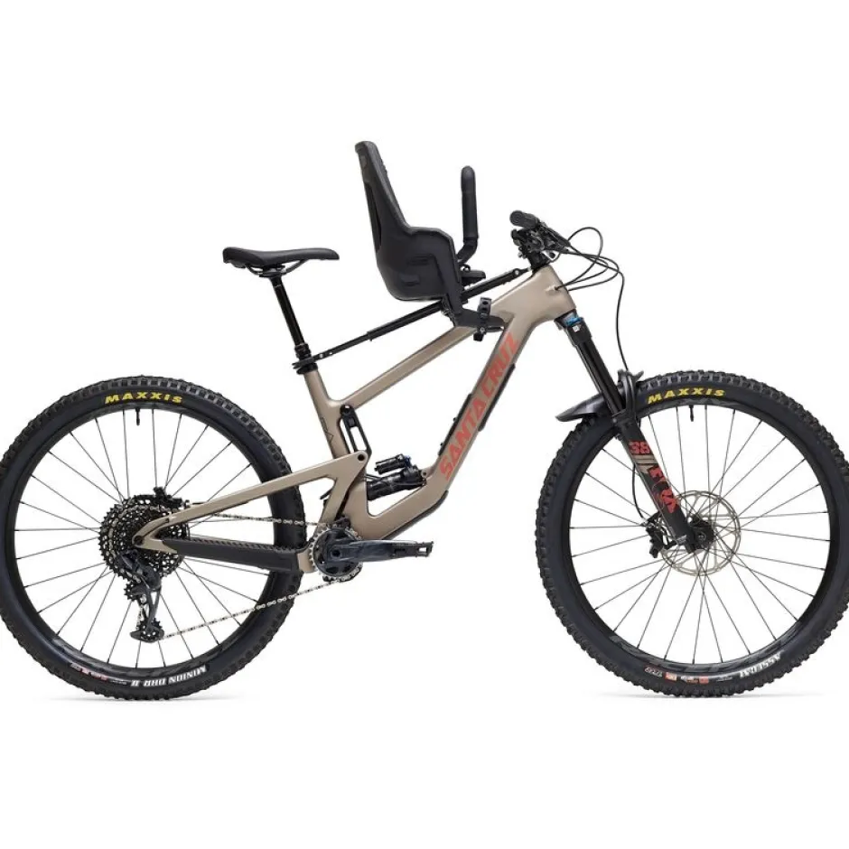 Kinderzitjes < Kids Ride Shotgun Front Mounted Pro EVO MTB Fiets-Kinderzitje Combiset - zwart