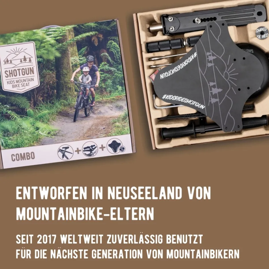 Kinderzitjes < Kids Ride Shotgun MTB voorste Kinderzitje & Stuurbevestigingsset - zwart