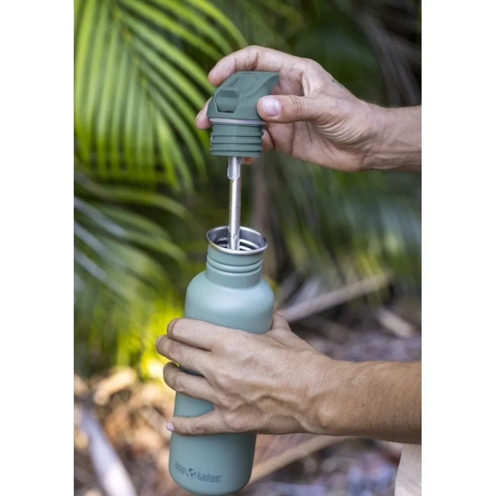 Klean Kanteen Classic Flip Sport Cap Drinkfles - 800ml - clear sky