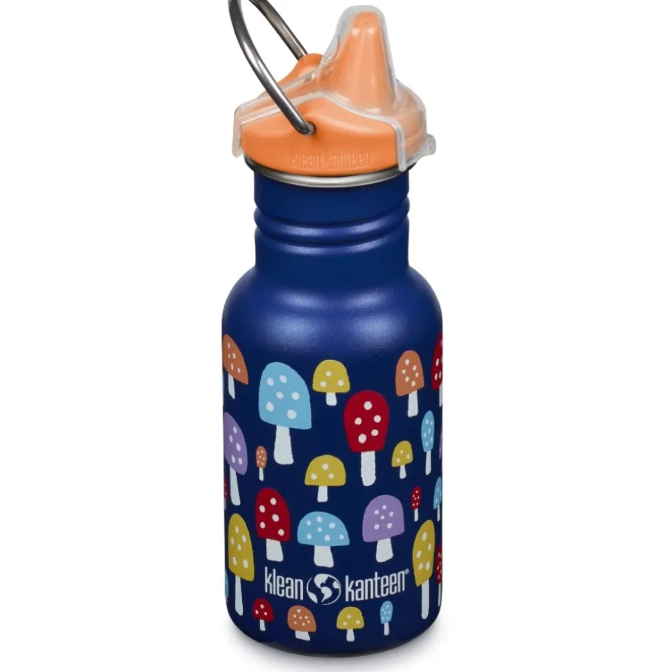 Klean Kanteen Kid Classic Waterfles + Sippy Dop - 355ml - mushrooms