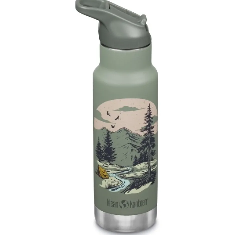 Outdoor Flessen & Thermosflessen < Klean Kanteen Kid Classic Flip Sport Cap Isoleerfles - 355ml - mountain scape