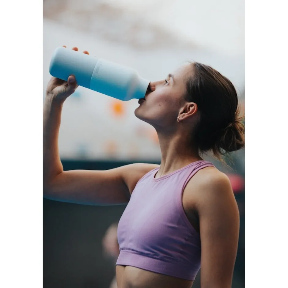 Outdoor Flessen & Thermosflessen|Bidons < Klean Kanteen RISE Classic VI Isolatiefles 592 ml met Arch Loop Cap - barely blue