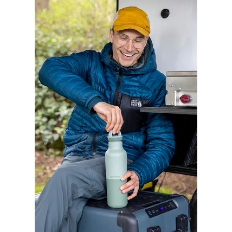 Bidons < Klean Kanteen RISE Classic VI Isolatiefles 592 ml met Arch Loop Cap - iceberg