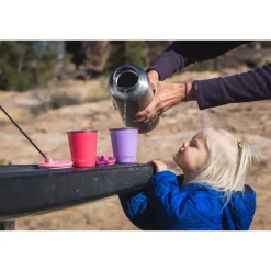 Klean Kanteen Roestvrij staal drinkbeker Kid Cup 296 ml met rietje + deksel - super sonic