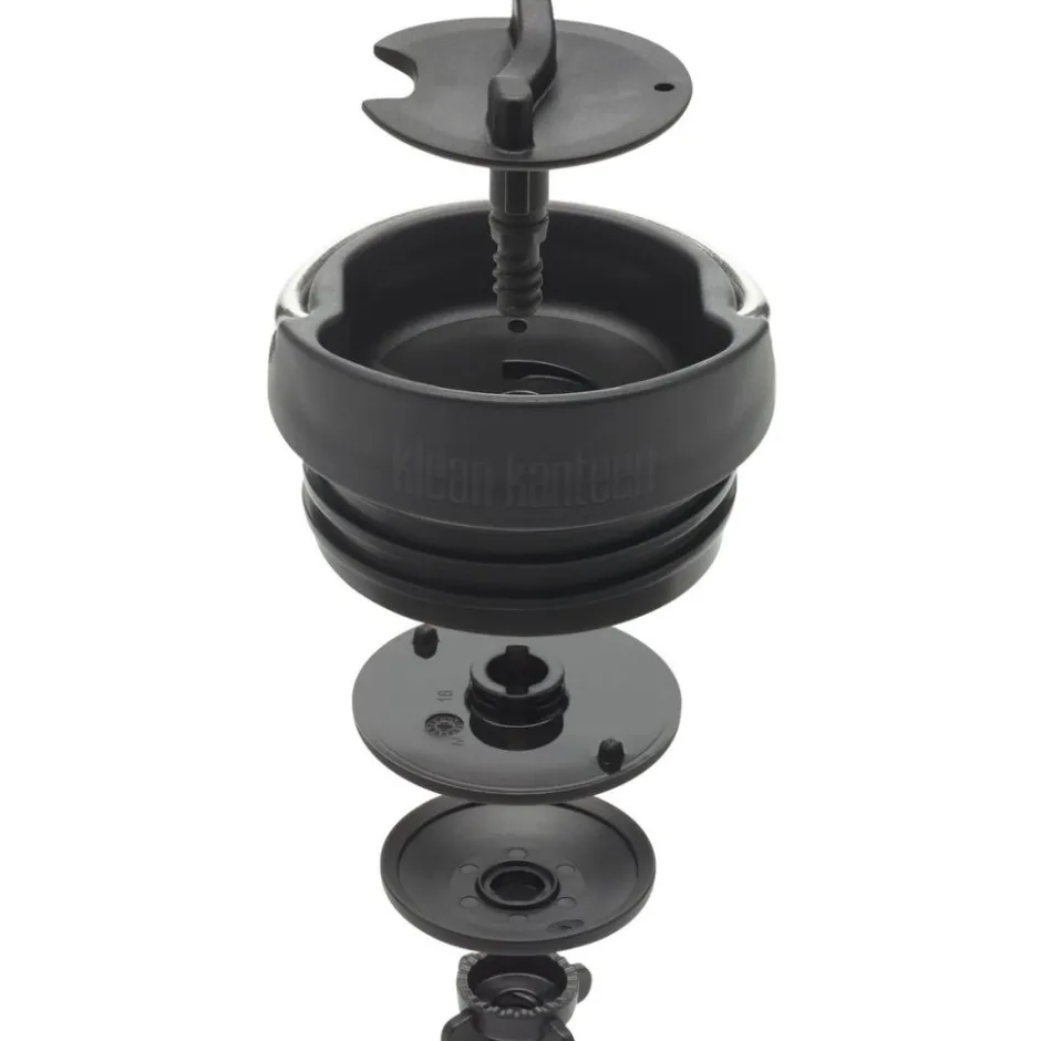 Outdoor Flessen & Thermosflessen < Klean Kanteen TKWide Isoleerfles met Cafédop - 355ml - brushed stainless